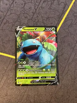 Venusaur V 001/073 Full Art Ultra Rare Champions Path Pokemon Card NM - Image 1