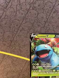 Venusaur V 001/073 Full Art Ultra Rare Champions Path Pokemon Card NM - Image 2