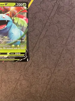 Venusaur V 001/073 Full Art Ultra Rare Champions Path Pokemon Card NM - Image 4