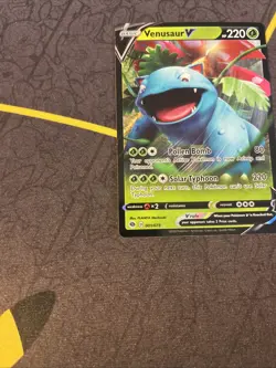 Venusaur V 001/073 Full Art Ultra Rare Champions Path Pokemon Card NM - Image 5