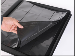 Premium 16 Pocket Trading Card Binder Holds 1408 Cards Black NEW - Image 2