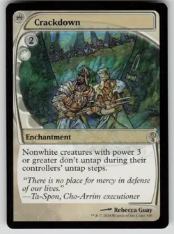 Crackdown (Future Sight) Rare Mystery Booster 2 146 MTG Near Mint 2024 - Image 1