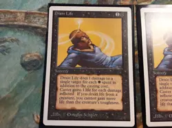 Drain Life Unlimited Edition x2 (PANGOLIN MTG) X2 F: MINT/NM+. B: LP/LP- See Pic - Image 2