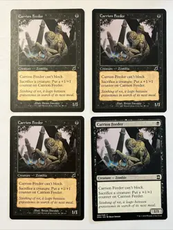 4 X Magic the Gathering MTG Scourge CARRION FEEDER Multi Set Play Set - Image 1