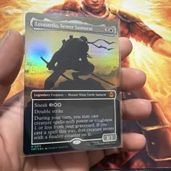 Leonardo, Sewer Samurai (Borderless) Teenage Mutant Ninja Turtles Foil - Image 2