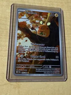 Pokemon Dedenne 93/88 Illustration Rare Full Art-DAY1 Protection With Ultrapros - Image 1