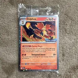 Delphox 013/086 Chaos Rising Stamped Sealed Promo Pokemon TCG - Image 1