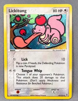 LP Reverse Holo Lickitung 37/112 FireRed & LeafGreen Pokemon Sumiyoshi Kizuki - Image 1