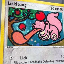 LP Reverse Holo Lickitung 37/112 FireRed & LeafGreen Pokemon Sumiyoshi Kizuki - Image 3