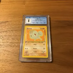 Pokemon TCG CGC 8 2002 Neo Destiny Machop 73/105 1st Edition Common EN - Image 1