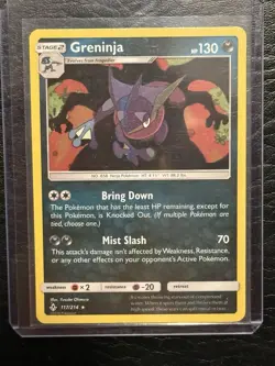 Greninja 117/214 SM Unbroken Bonds Pokemon Holo Rare- NM - Image 1