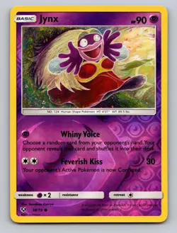 Jynx 38/73 Common Shining Legends Pokemon Reverse Holo NM - Image 1