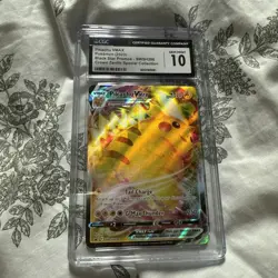 2023 POKEMON SWSH BLACK STAR PROMO #286 FULL ART/PIKACHU VMAX CGC 10 - Image 1