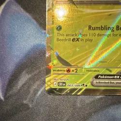 Pokemon TCG Beedrill EX 003/086 Double Rare CR1N Full Art Holo English 310 HP - Image 5