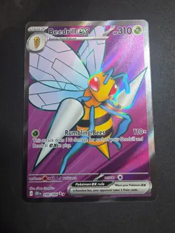 Beedrill ex 098/086 Ultra Rare Full Art Pokemon TCG Chaos Rising CRI English NM - Image 1