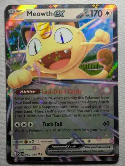 Meowth ex 062/088 Double Rare Perfect Order Pokemon Near Mint - Image 1