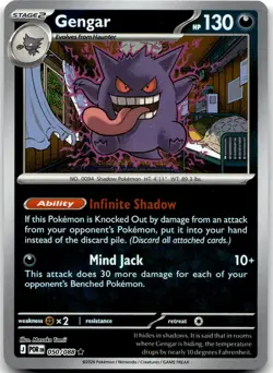 Gengar 050/088 Rare Perfect Order Pokemon Reverse Holo Near Mint - Image 1