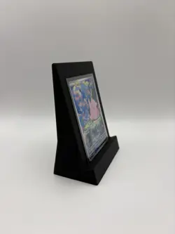 Pokemon One Piece Card Display Stand Raw & PSA ACE Graded Cards TCG Photo BLACK - Image 5