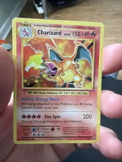 Pokemon TCG Charizard Holo Rare Card 11/108 Evolutions NM - Image 1