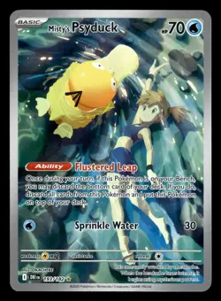 Misty's Psyduck 193/182 Illustration Rare Destined Rivals Pokemon Card - Image 2