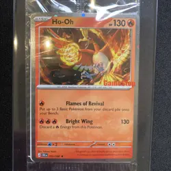 Pokemon Ho-Oh GameStop Exclusive Promo Holo Card CRI EN 010/086 sealed - Image 1
