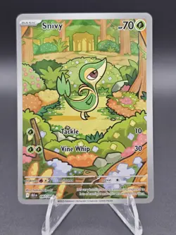 Pokemon TCG Snivy IR Black Bolt English Holo Card 087/086 - Image 1