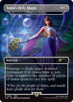 Yuna's Holy Magic - Prismatic Ending - Near Mint MTG Secret Lair - Image 1