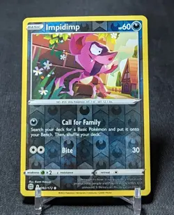 Impidimp Common Reverse Holo Darkness Brilliant Stars Pokemon TCG Card 092/172 - Image 1