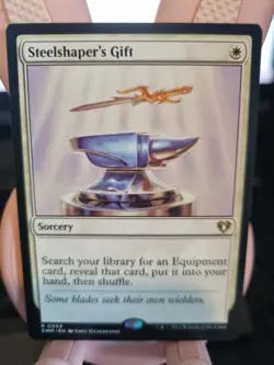MTG Magic the Gathering Steelshaper's Gift NM. - Image 1