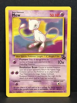 Mew 8 Wizards Black Star Promo Regular Pokemon TCG WOTC - NM/LP - Image 1