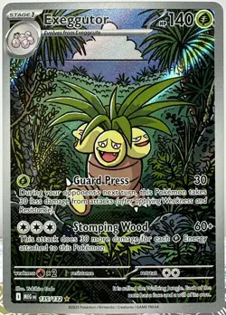 Pokemon TCG - Exeggutor - 135/132 (Illustration Rare) - Mega: Mega Evolution NM - Image 1