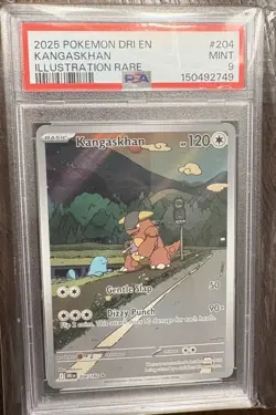 Pokemon TCG Kangaskhan Illustration Rare 204/182 S&V Destined Rivals PSA 9 - Image 1