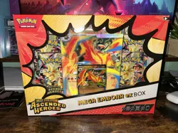 Pokemon TCG Mega Evolution Ascended Heroes Mega Emboar EX Box Sealed - Image 1