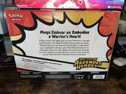 Pokemon TCG Mega Evolution Ascended Heroes Mega Emboar EX Box Sealed - Image 2