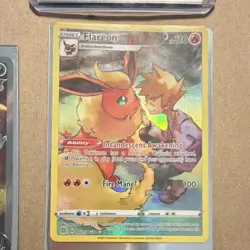 Pokemon TCG Flareon TG01/TG30 Brilliant Stars TG Full Art Ultra Rare Holo - Image 1