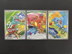 KANTO Starters First Partner Illustration Collection Series 1 NM Pokemon TCG - Image 1