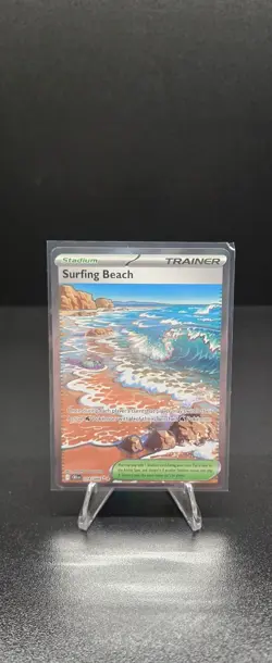 Surfing Beach 114/086 Chaos Rising Holo Ultra Rare Pokemon English NM - Image 1