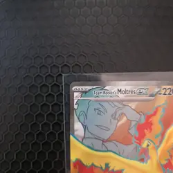 Pokemon Destined Rivals #208/182 Team Rocket's Moltres ex - Image 3