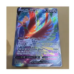 Pokemon Ho-Oh V Ultra Rare Full Art Holo 187/195 Swsh12 Silver Tempest V - Image 1