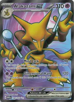 Alakazam ex 188/165 Ultra Rare 151 Pokemon Near Mint - Image 1