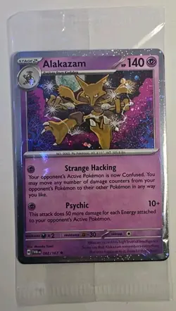 Pokemon TCG Alakazam 082/167 Twilight Masquerade Cosmos Holo SEALED 2024 NM - Image 2