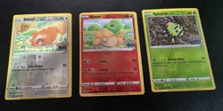 Pokemon GO Peelable Ditto Set - Bidoof Spinarak Numel 006 013 059 Reverse Holo - Image 1