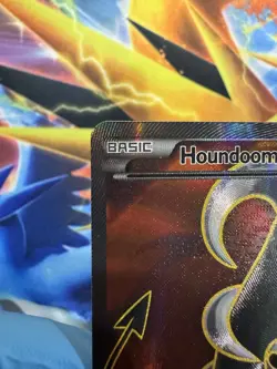 Houndoom EX 153/162 Ultra Rare Full Art Holo XY Breakthrough Pokemon TCG 2015 - Image 2