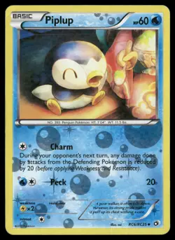 Piplup RC6/RC25 Holo Legendary Treasures: Radiant Collection Pokemon Holo DMG - Image 1