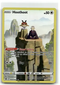 Hoothoot TG12/TG30 Holo Astral Radiance Trainer Gallery Pokemon NM b4 - Image 1