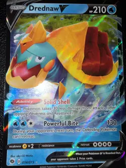 DREDNAW V 014/073 HOLO RARE V CHAMPION'S PATH POKEMON NM/M - Image 1