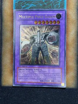 Yugioh Multiple Piece Golem TDGS-EN038 Ultimate Rare 1st Ed MP - Image 1