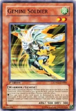 *** GEMINI SOLDIER *** (1ST EDITION) NM SDWS-EN004 YUGIOH! - Image 1