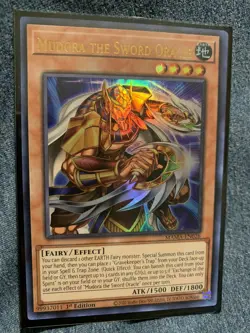 *** MUDORA THE SWORD ORACLE *** ULTRA RARE 1ST EDITION (NM) MAMA-EN026 YUGIOH! - Image 1
