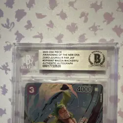 One Piece Roronoa Zoro (Zoro-Juurou) OP05-067 Alternate Art Autographed - Image 2